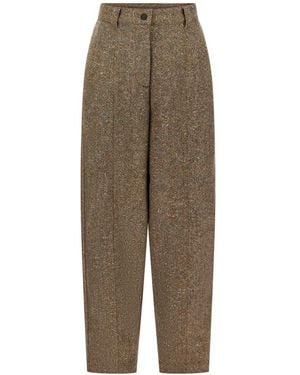 Moncler Broeken ,Bruin ,Toelopende Broek - Groen