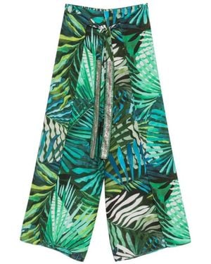 Hanita Wide Trousers - Verde