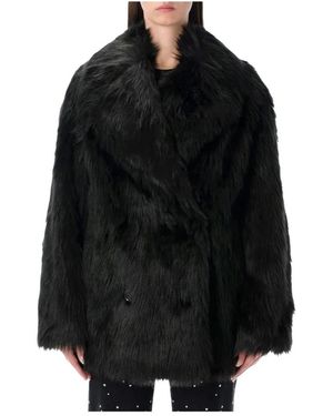 Stand Studio Faux Shearling Jas - Zwart