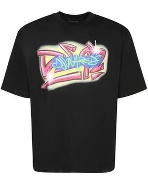 DSquared² Tops ,Zwart ,T-Shirts