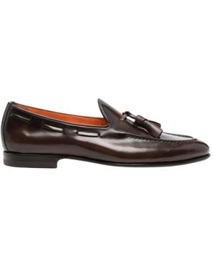 Santoni Sailor Shoes - Brown