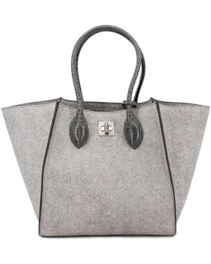 Ermanno Scervino Tote Bags - Gris