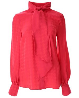 MSGM Jacquard-Hemd - Rot