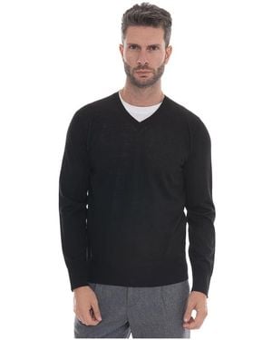 hindustrie V-Neck Knitwear - Black