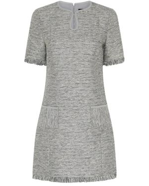 Bruuns Bazaar Kleedjes ,Grijs ,Tweed Pelago Bbenny Jurk