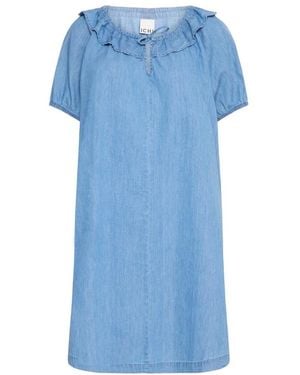 Ichi Short Dresses - Blue