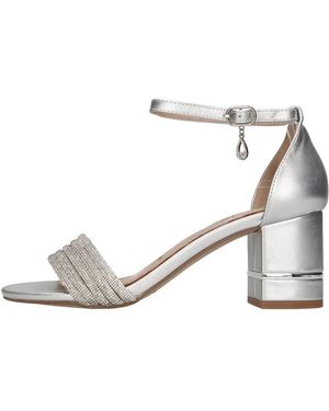 Exe' Schoenen ,Grijs ,Leer Fenny Sandalen - Metallic