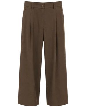 8pm Wide Trousers - Marron