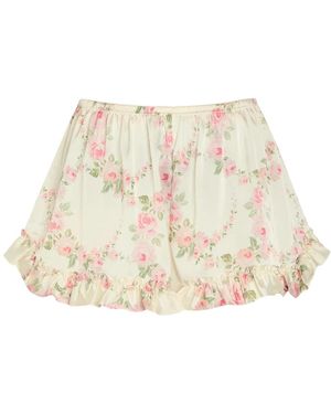 Simone Rocha Ruffle Frill Shorts - Naturel