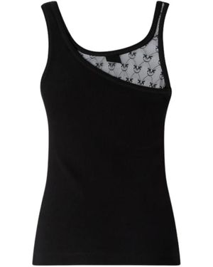 Pinko Sleeveless Tops - Black