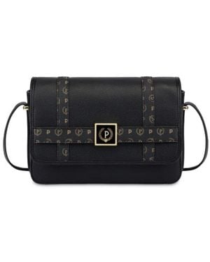 Pollini Overlay Umhängetasche Array Groß - Schwarz
