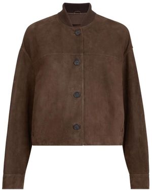 Brunello Cucinelli Leather Jackets - Brown