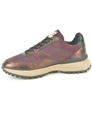 Floris Van Bommel Schoenen ,Veelkleurig ,Bordo Combi Runner N - Bruin