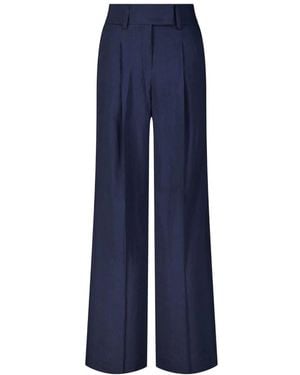Seductive Weite Leinenhose - Blau