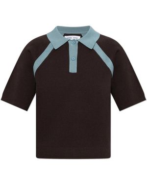 Samsøe & Samsøe Truien & Vesten ,Bruin ,Leer Sasimona Polo - Zwart