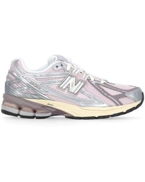 New Balance Rosa Tech Stoff Sneakers Für Frau - Weiß