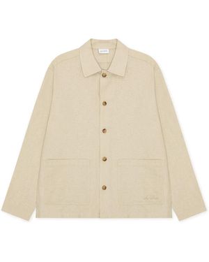 Les Deux Jassen ,Linnen Linnen Overshirt - Naturel