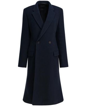 Balenciaga Double-Breasted Coats - Azul