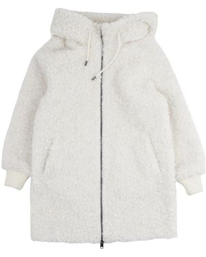 Diego M Faux Fur & Shearling Jassen - Wit