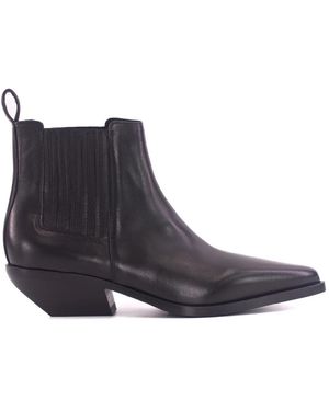 Elena Iachi Cowboy & Biker Boots - Black