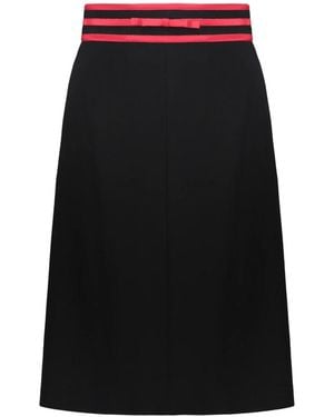 RED Valentino Short Skirts - Black