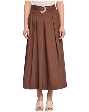 GAUDI Midi Skirts - Marrón