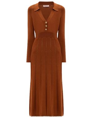 Twinset Midi Dresses - Bruin