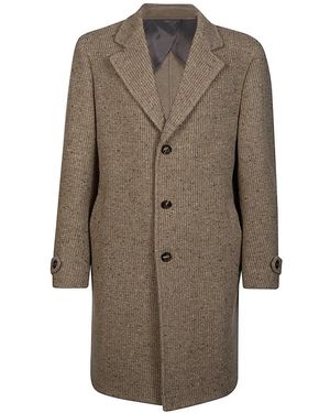 Eleventy Single-Breasted Coats - Brown