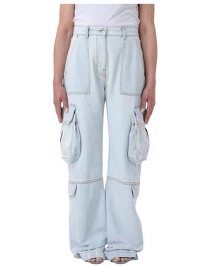 MSGM Wide Jeans - Azul