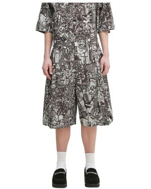 Marcelo Burlon Casual Shorts - Grigio