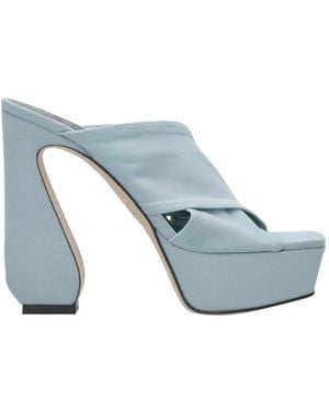 Sergio Rossi Heeled Mules - Blue