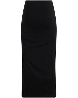 TOTEME Rokken ,Zwart ,Draped Jersey Skirt