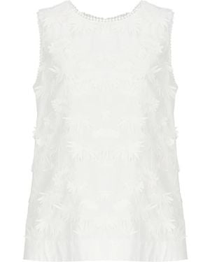 P.A.R.O.S.H. Sleeveless Tops - White