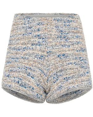 Gestuz Korte Broeken ,Veelkleurig ,Blauw Wit Mix Shorts & Knickers - Grijs