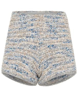 Gestuz Korte Broeken ,Veelkleurig ,Blauw Wit Mix Shorts & Knickers - Grijs