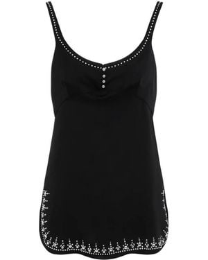Rabanne Sleeveless Tops - Black