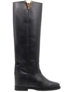 Via Roma 15 High Boots - Black