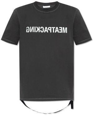 Helmut Lang T-shirt mit druck - Schwarz