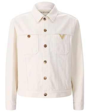 Valentino Denim Jackets - White
