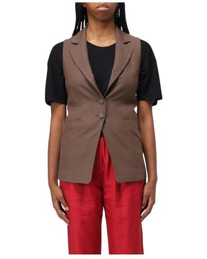 Patrizia Pepe Vests - Rouge