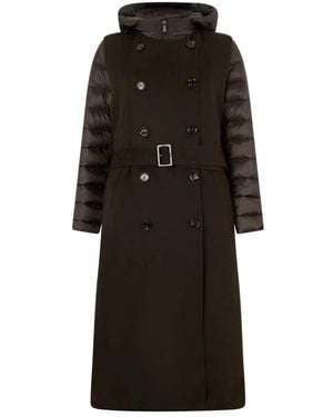 Moorer Double-Breasted Coats - Nero
