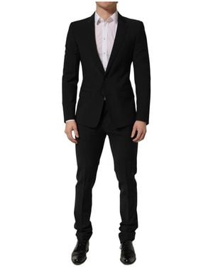 Dolce & Gabbana Single Breasted Suits - Black