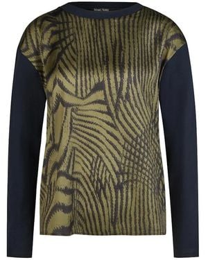 MARC AUREL Abstraktes Linienmuster Blusen & Shirts - Grün