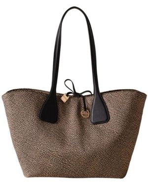Borbonese Tote Bags - Marrone