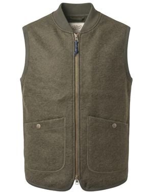 Bl'ker Jassen ,Groen ,Boiled Wool Vest