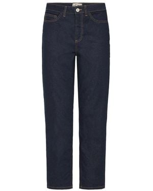 Ichi Cropped Jeans - Blue