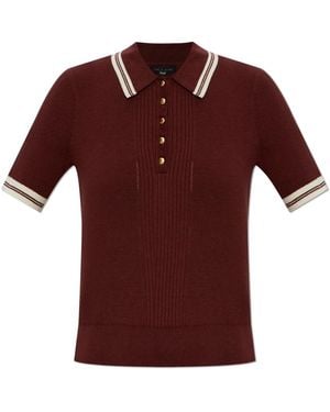 Rag & Bone Polo Shirts - Rojo