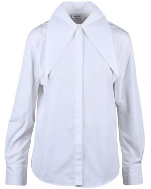 McQueen Overhemden ,Wit ,Katoen Shirts - Blauw
