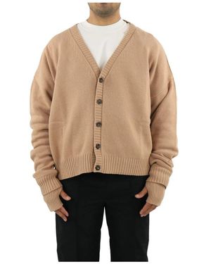 Ambush Oversized Logo Cardigan - Natur