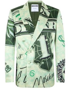 Moschino Double Breasted Suits - Green